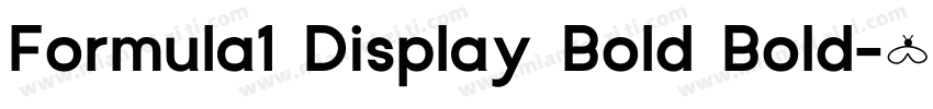 Formula1 Display Bold Bold字体转换